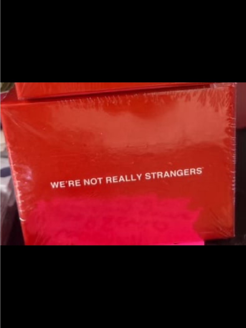 Source Unknown We're Not Really Strangers Red Card Game